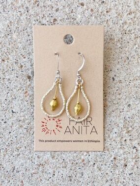 Fair Anita Fair Trade Drop Artillery Earrings - Mixed Metals